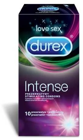„Durex Intense“ briaunoti ir taškuoti 10 vnt.