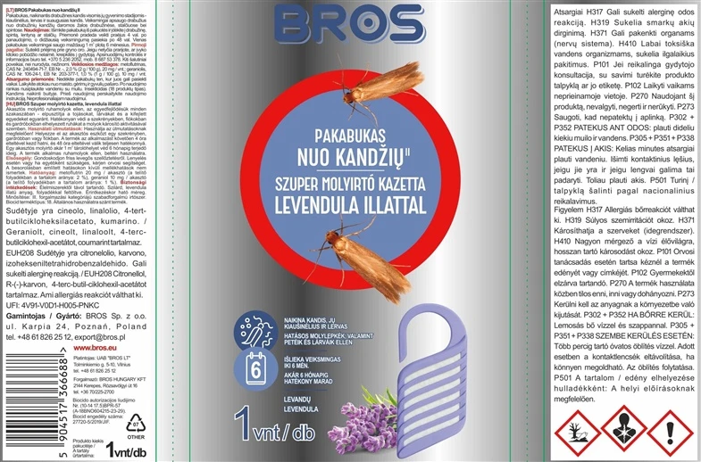 Priemonė Bros kandims naikinti 028LLTH