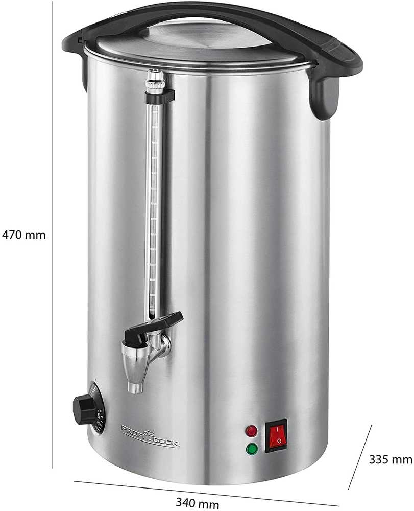Profi Cook Karštų gėrimų puodas Proficook PC-HGA1111, 16l