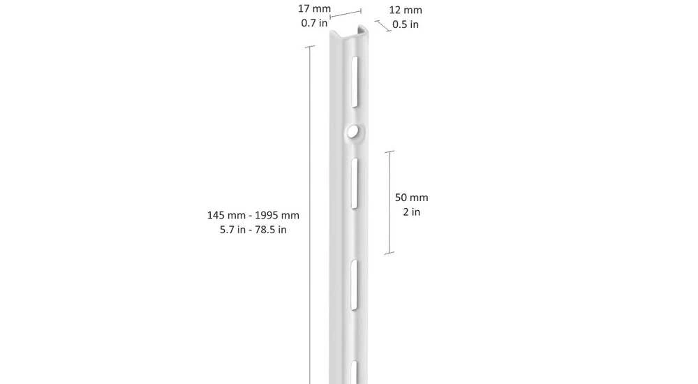Dolle SIENINIS STATYMAS. VIENAS LYGIS 1,995 MM Juodas