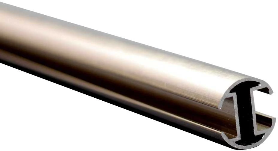 Domoletti Karnizo vamzdis ASPEN, metalinis, šv. mat. sidabro sp., 2,4 m, Ø 19 mm