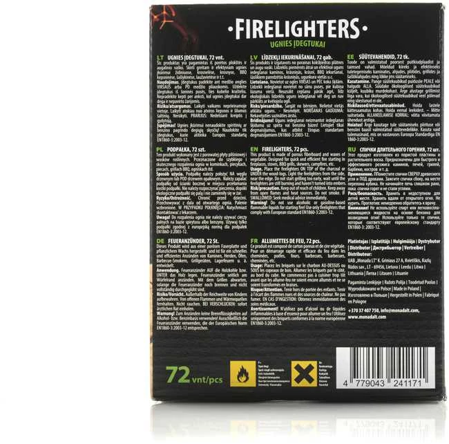 Fire Up PROflame EXPERT Ekologiški ugnies įdegtukai 72 vnt.(P.)