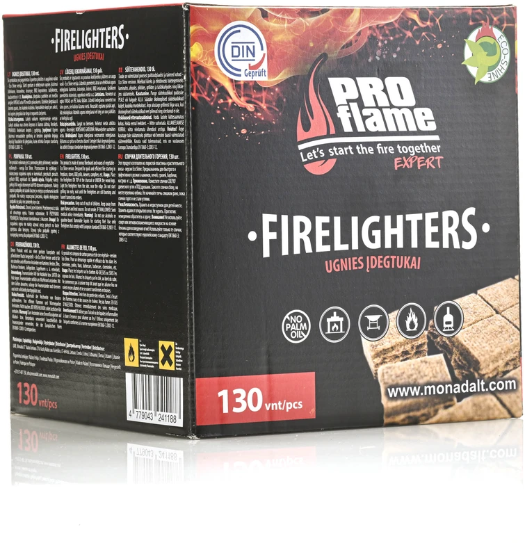 Proflame Expert Uždegiklis Pro Flame Expert, 11 cm x 17 cm, 130 vnt.