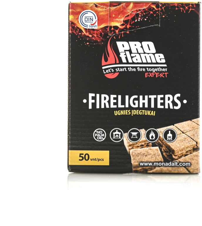 Proflame Expert Aizdedzinātājs Pro Flame Expert Firelighters, 13 cm x 8 cm x 33 cm