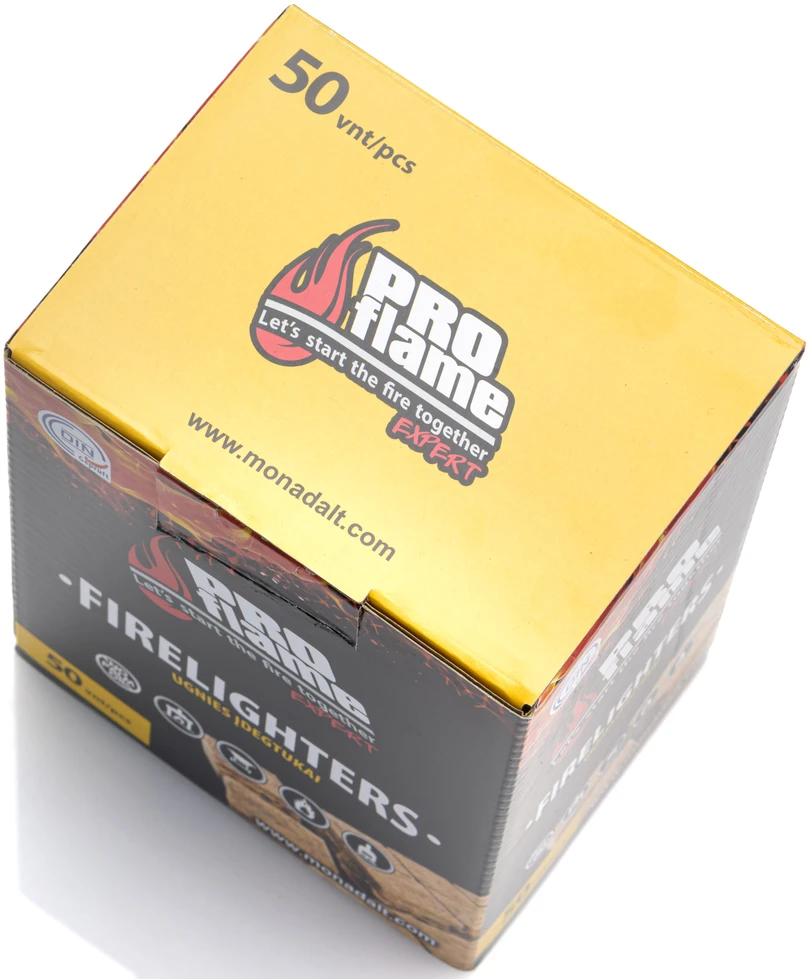 Proflame Expert Aizdedzinātājs Pro Flame Expert Firelighters, 13 cm x 8 cm x 33 cm