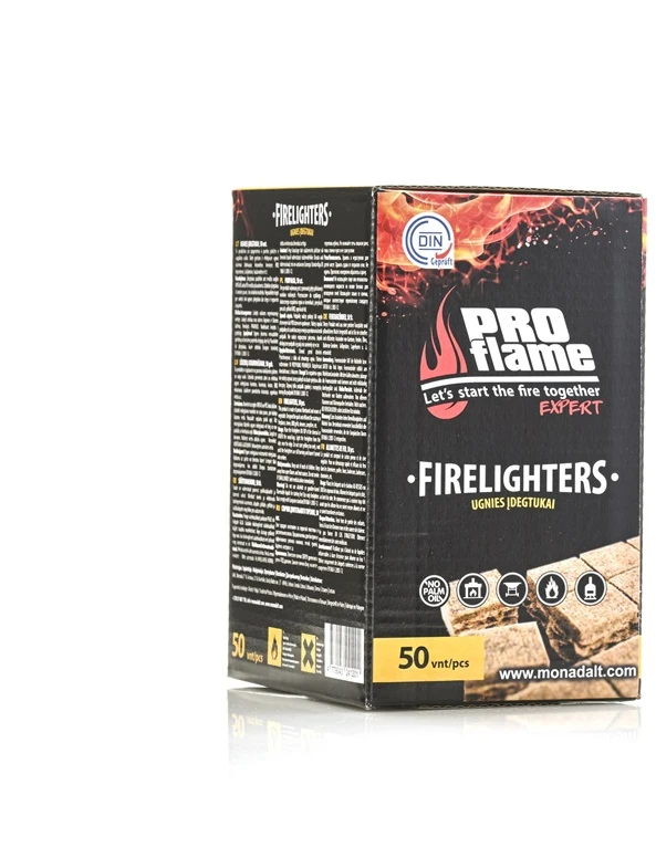 Proflame Expert Aizdedzinātājs Pro Flame Expert Firelighters, 13 cm x 8 cm x 33 cm