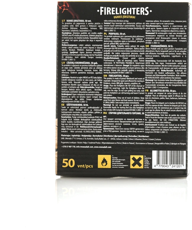 Proflame Expert Aizdedzinātājs Pro Flame Expert Firelighters, 13 cm x 8 cm x 33 cm