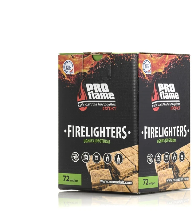 Proflame Expert Aizdedzinātājs Pro Flame Expert Firelighters, 13 cm x 8 cm x 29 cm