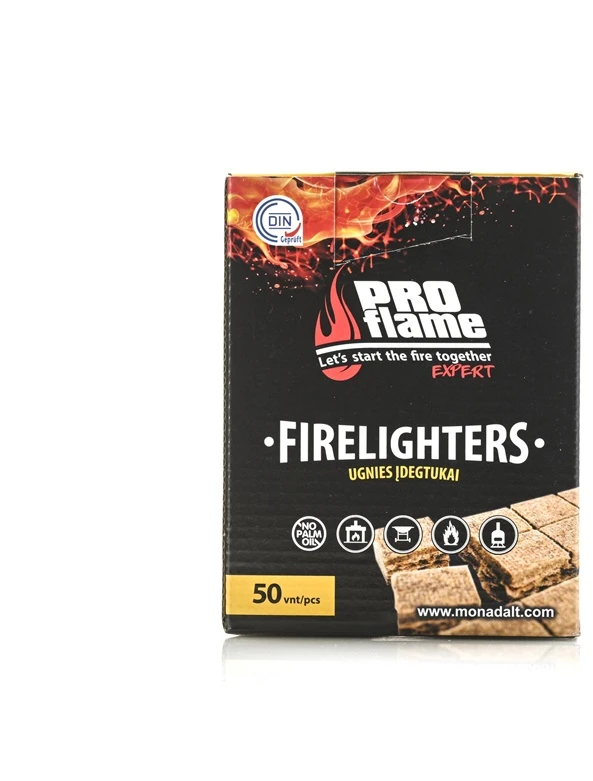 Proflame Expert Aizdedzinātājs Pro Flame Expert Firelighters, 13 cm x 8 cm x 33 cm