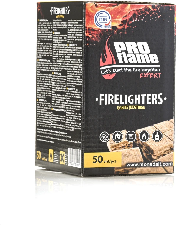 Proflame Expert Aizdedzinātājs Pro Flame Expert Firelighters, 13 cm x 8 cm x 33 cm