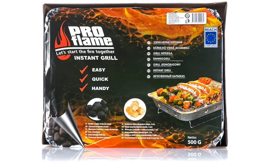 Proflame Expert Vienkartinė kepsninė Pro Flame Expert 3757