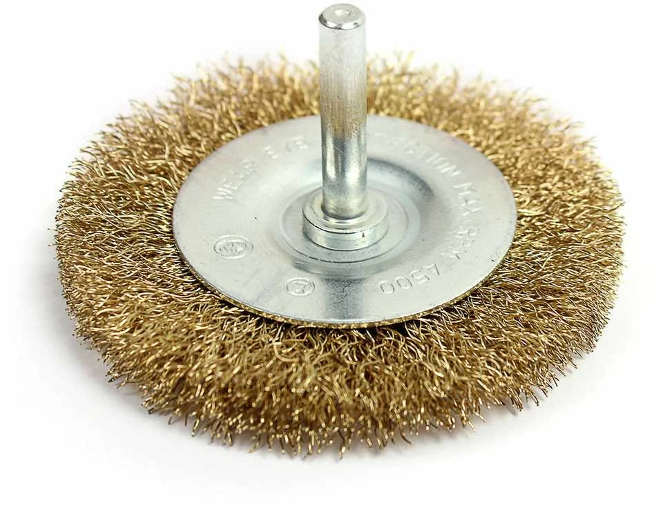 Proline Szczotka Diskinis šepetys pagamintas iš nerūdijančio plieno, 100 mm skersmens, 6 mm prolino kotas