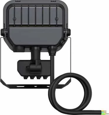 Ledvance 6-8W LED prožektorius FL 10 GEN4, juodas, 4000K, IP65, su judesio davikliu