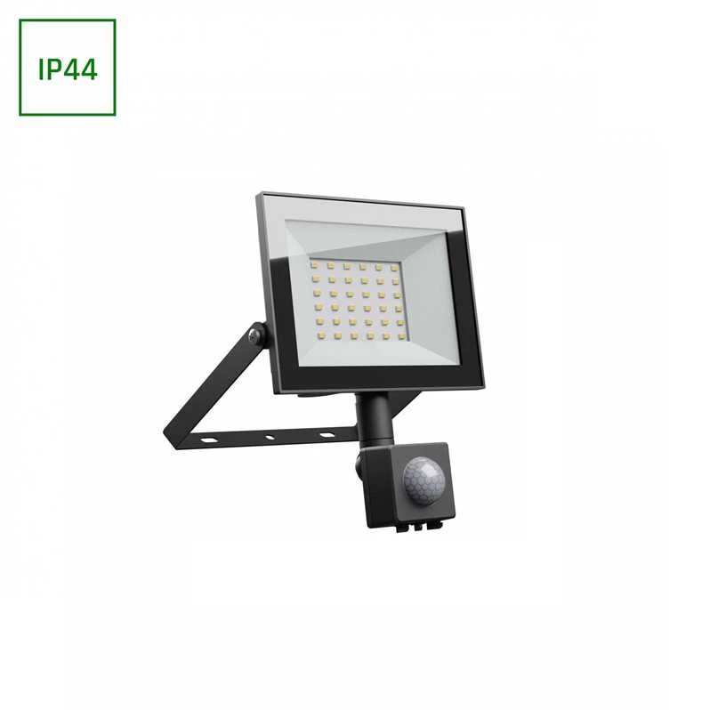 Prožektors ar kustības sensoru Spectrum, 2500 lm, 4000 °K, IP44, melna