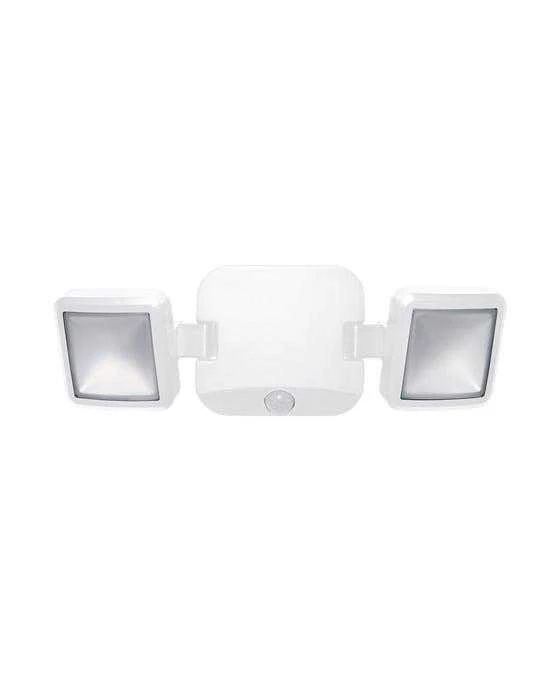 Prožektors ar kustības sensoru, stiprināms gan pie griestiem, gan sienas Osram, 10 W, 480 lm, 4000 °K, IP54, balta