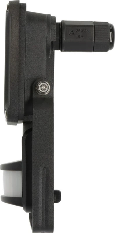 Prožektors ar kustības sensoru, stiprināms pie sienas Brennenstuhl Jaro, 10 W, 1150 lm, 6500 °K, IP65, melna