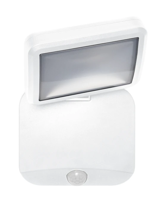 Sieninis šviestuvas Osram 4W LED sieninis lauko šviestuvas, baltas, 4000K, su baterija ir judesio davikliu, IP54