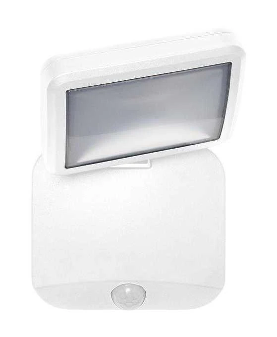 Sieninis šviestuvas Osram 4W LED sieninis lauko šviestuvas, baltas, 4000K, su baterija ir judesio davikliu, IP54