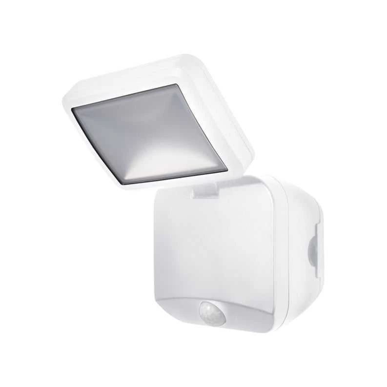 Prožektorius su judesio davikliu, tvirtinamas prie sienos Osram, 4 W, 260 lm, 4000 °K, IP54, balta sp.