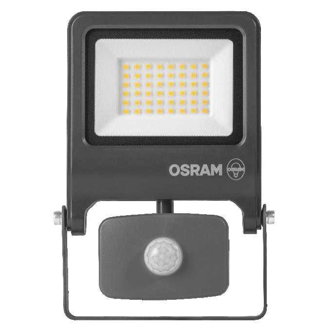 Prožektorius su judesio davikliu, tvirtinamas prie sienos Osram Endura, 50 W, 5250 lm, 4000 °K, IP44, pilka sp.