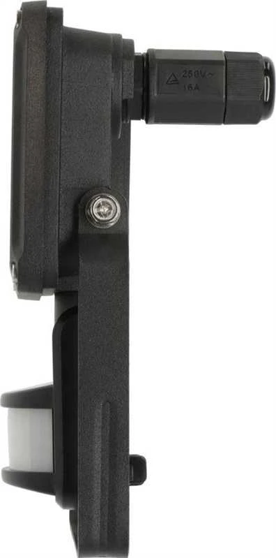 Prožektors ar kustības sensoru, stiprināms pie sienas Brennenstuhl Jaro, 20 W, 2300 lm, 6500 °K, IP65, melna krās.