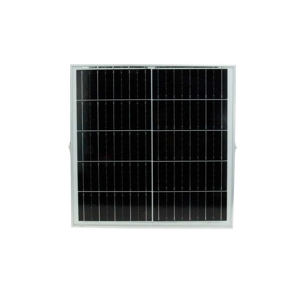 Prožektorius su saulės baterija, tvirtinamas prie lubų arba sienos Spectrum, 50 W, 500 lm, 6500 °K, IP65, pilka sp.
