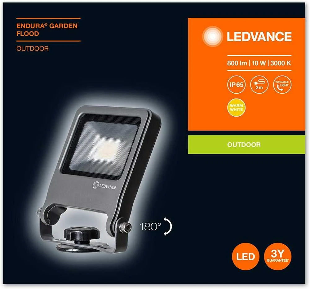 Ledvance Prožektorius Endura Garden 10W/830 LED IP65