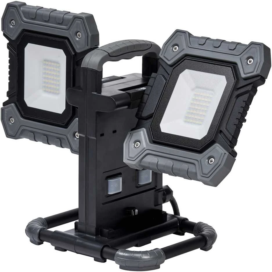 Ledvance 60W LED prožektorius su stovu WORKLIGHT VALUE, juodos/pilkos sp., 6500K, IP65