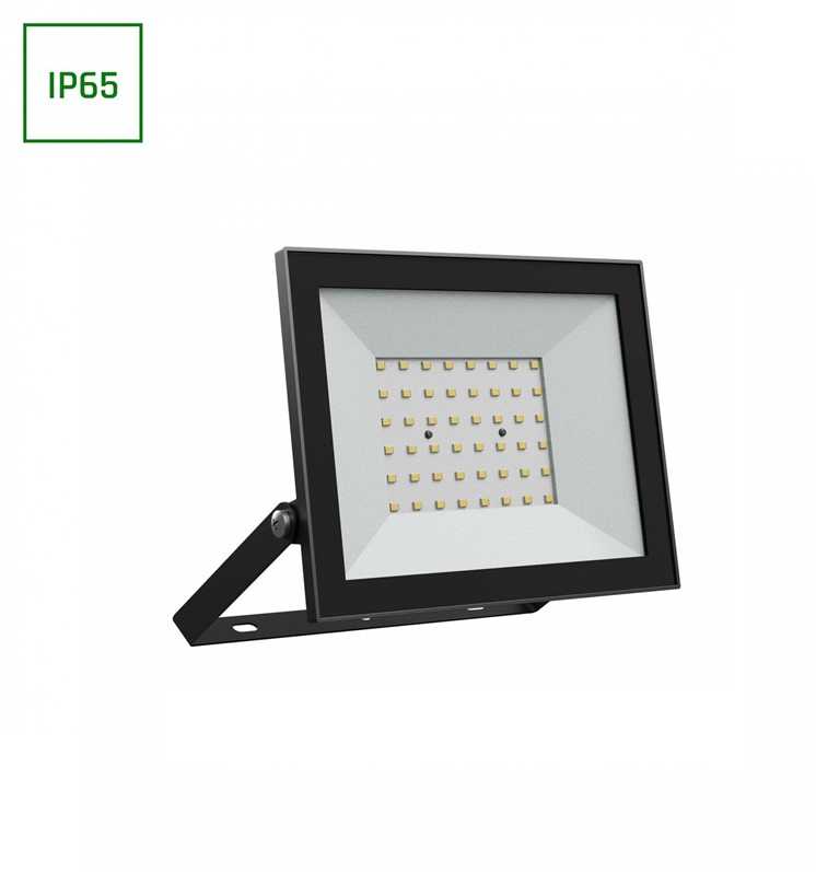 Spectrum PROŽEKTORIUS LAUKO LED 50W 230V NW IP65 Juodas