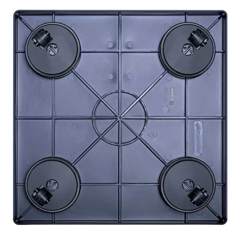 Vazono pagrindas ant ratukų 39 cm x 39 cm Mobili platforma kvadratinė PROSPERPLAST