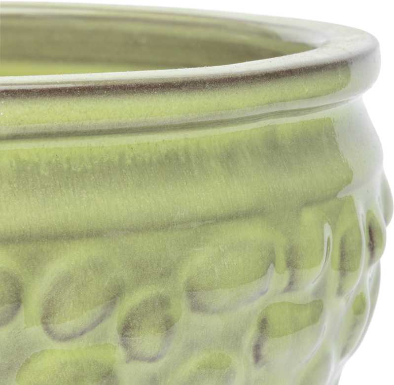 Gėlių vazonas Domoletti GG.6689.016 CL.GI.411, keramika/molis, žalias