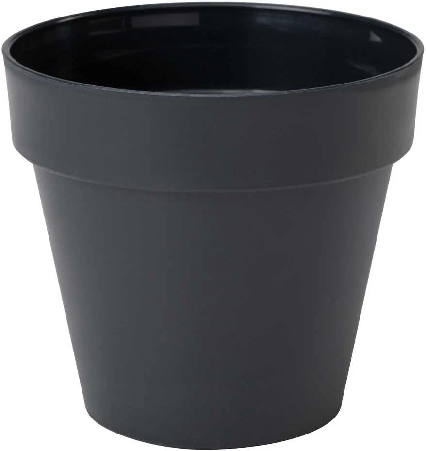 FORM PLASTIC Plastikinis vazonas IBIZA SOFT MAT 4150-014, juodas, Ø22 cm