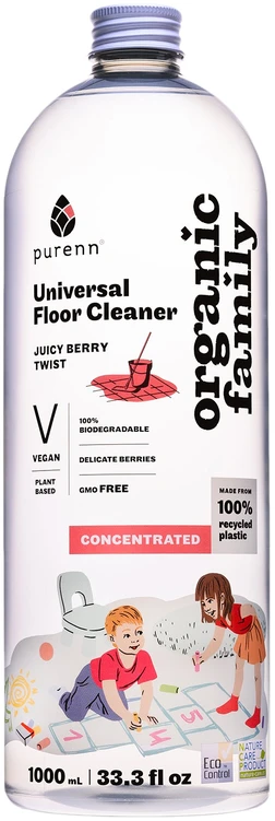 Universalus grindų ploviklkis Purenn 1L Juicy Berry Twist