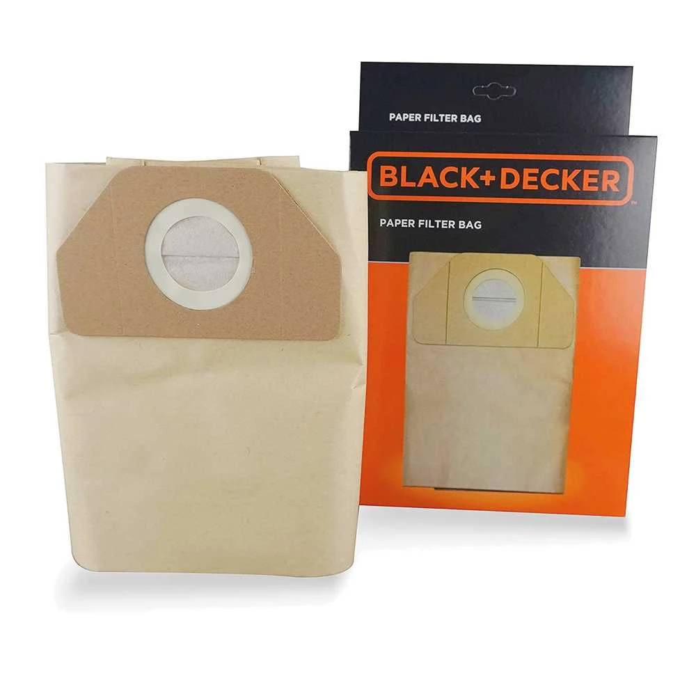 Black & Decker Dulkių siurblio maišelis Juodas & Decker 41829, 20 l, 5 vnt.