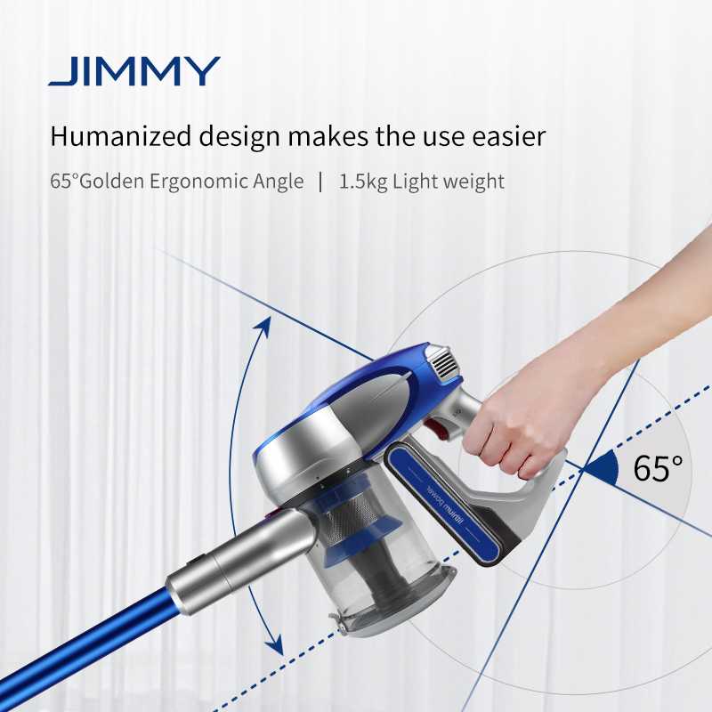 Jimmy | Belaidis dulkių siurblys - šluota JV83 | 450 W | 60 min