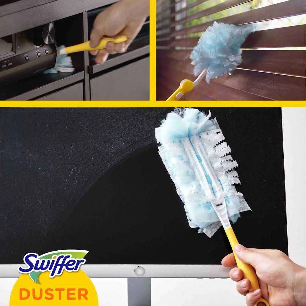 Swiffer Duster Starter Kit Dulkių šepetėlis + šluostelės, 4 vnt