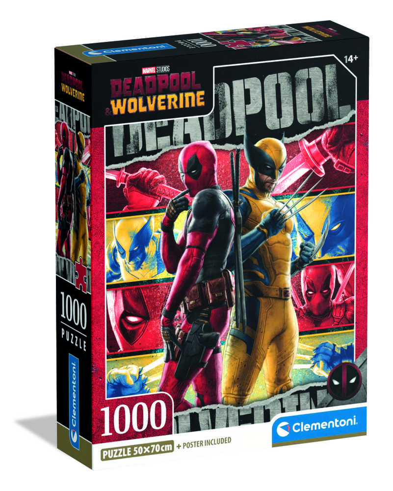 Dėlionė Clementoni Deadpool&Wolverine 37050, 70 cm x 50 cm, 1000 vnt.