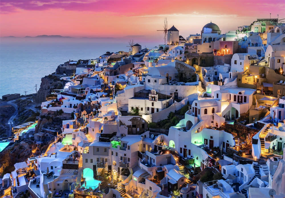 Clementoni Dėlionė 1000 vnt. - Santorini