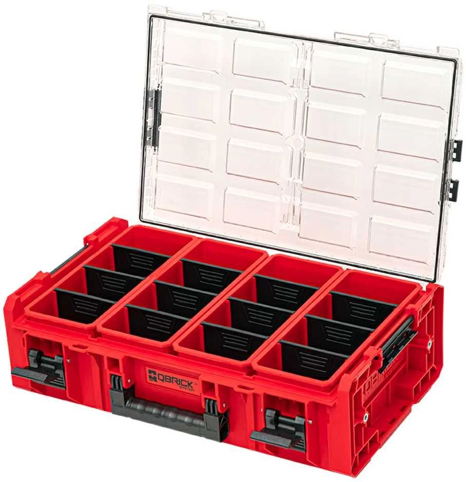 Q-Brick QBRICK ONE smulkmenų dėtuvė 2XL 2.0 Raudonas + adapteris (2 vnt.)