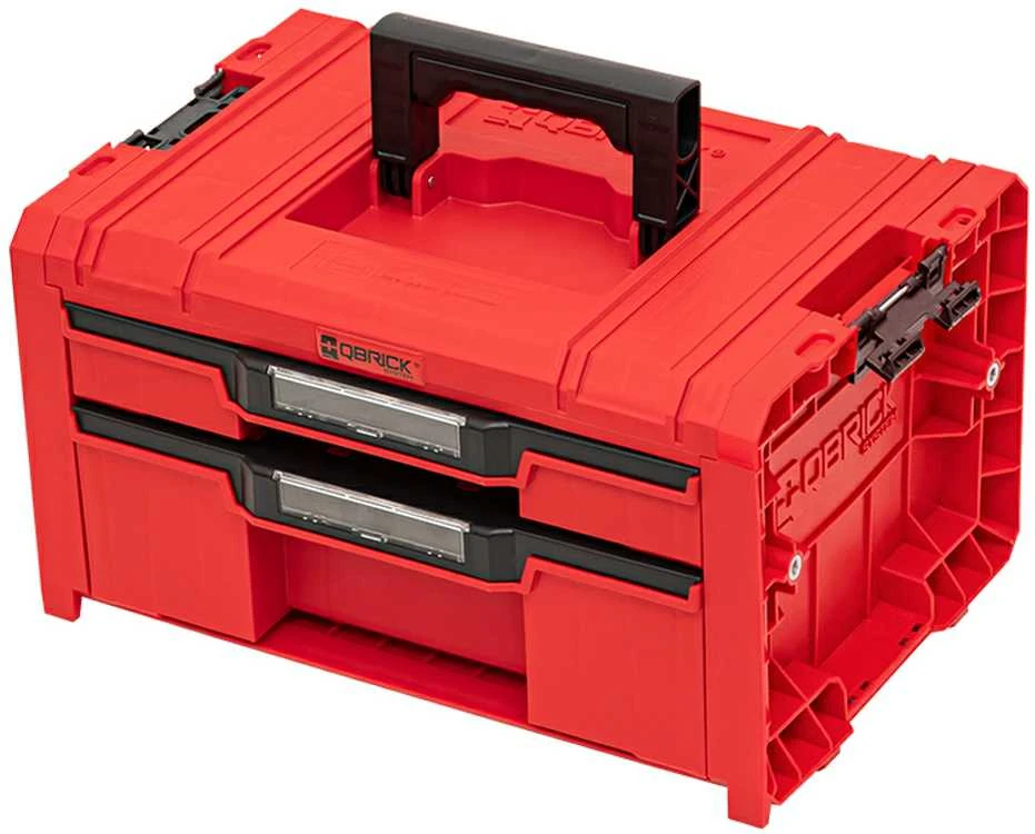Q-Brick Įrankių dėžė Qbrick SKRQPROD2E2CCZEPG011 su 2 stalčiais