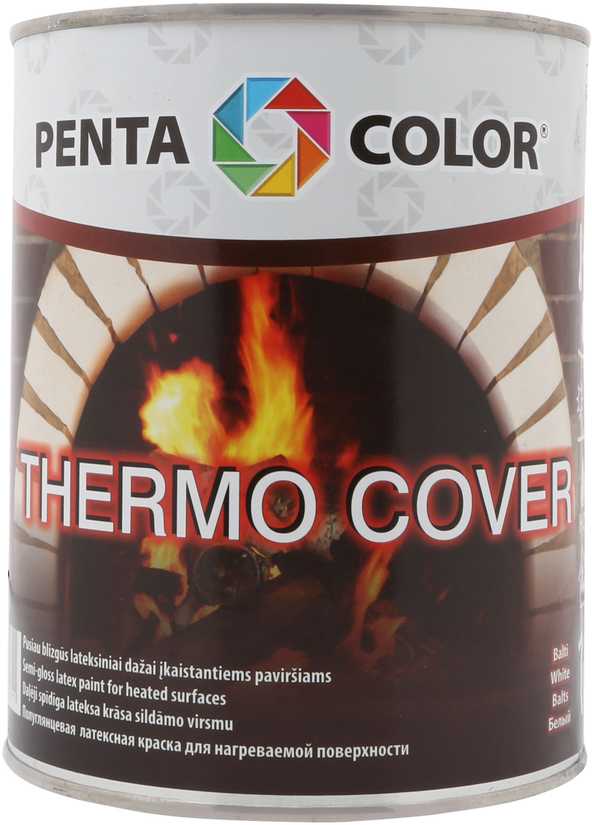 Radiatorių dažai, universalūs Pentacolor Radiator, balta sp., 1 l