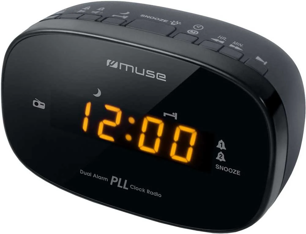 Radijo žadintuvas Muse M-150CR, juoda sp.