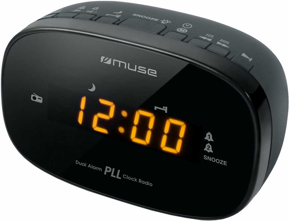 Radijo žadintuvas Muse M-150CR, juoda sp.