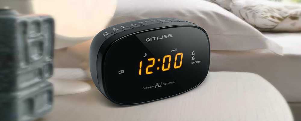 Radijo žadintuvas Muse M-150CR, juoda sp.