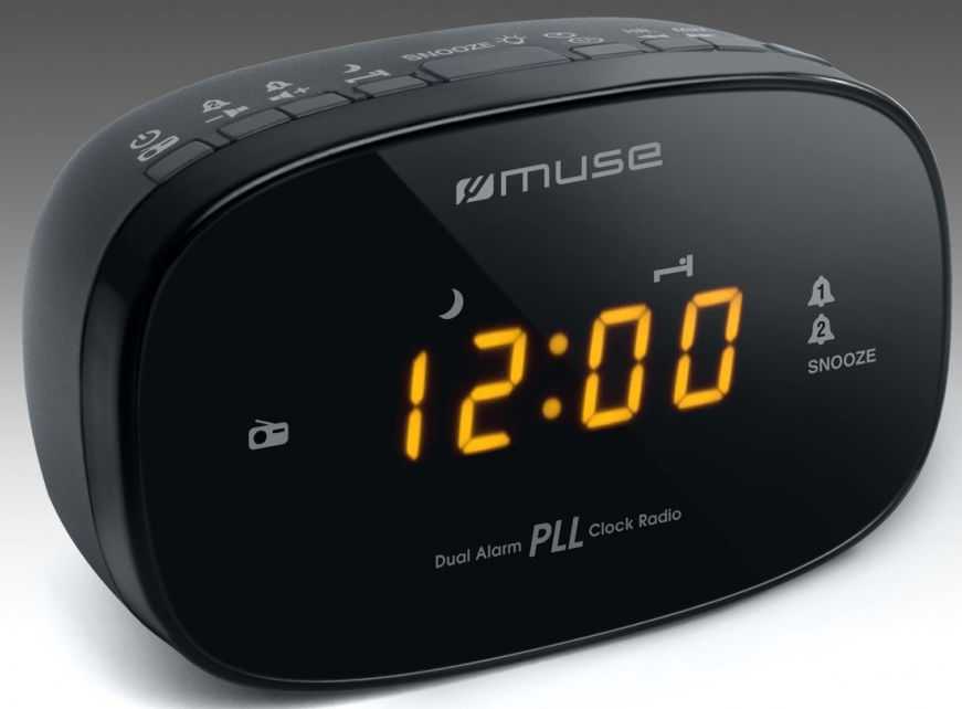 Radijo žadintuvas Muse M-150CR, juoda sp.