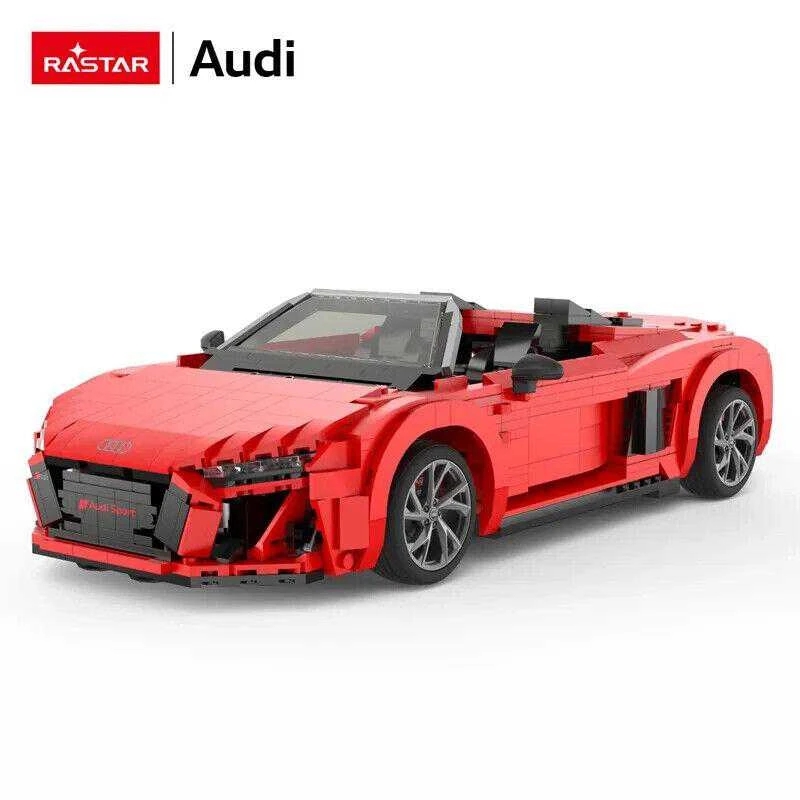 RASTAR 1:14 mastelio surenkamas automodelis AUDI R8 Spyder Bricks, 93800