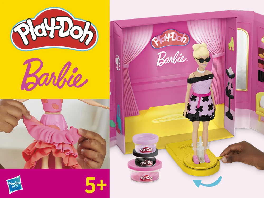 Kūrybinis modelino rinkinys Hasbro Play-Doh Barbie G1356