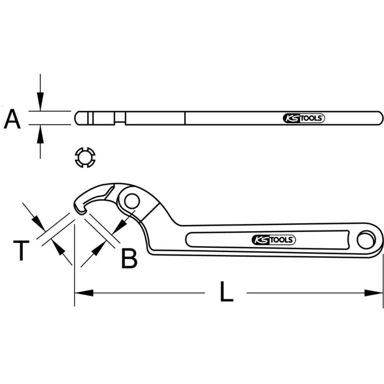 Kablinis raktas KS TOOLS 50-120mm