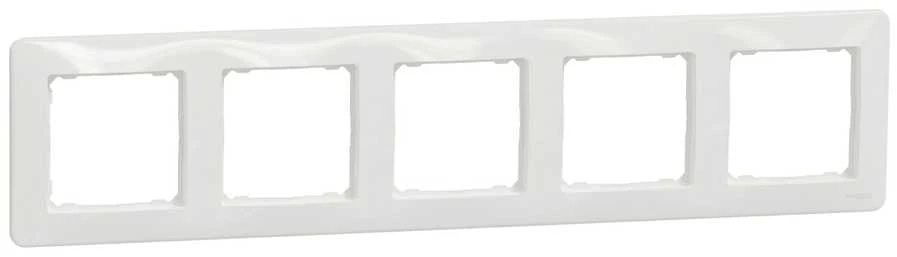 5 vietų rėmelis Schneider Electric Sedna Design SDD311805 (baltas)