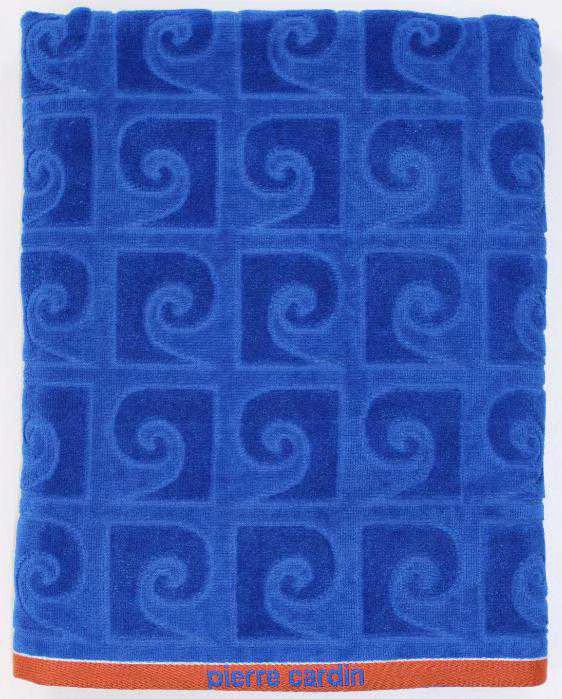 Pierre_Cardi Paplūdimio rankšluostis Pierre Cardin, mėlynas, 170 x 90 cm